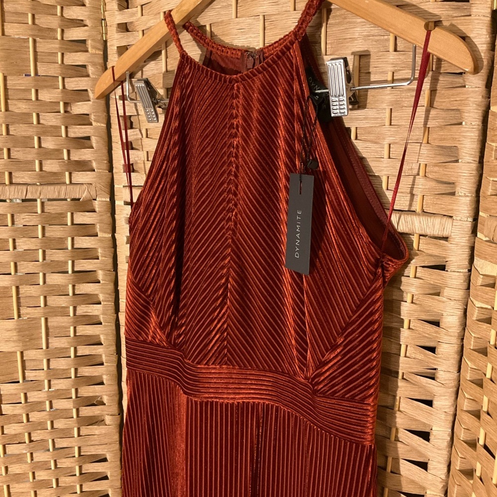NWT Dynamite Velvet Bodycon Dress - Picture 9 of 14
